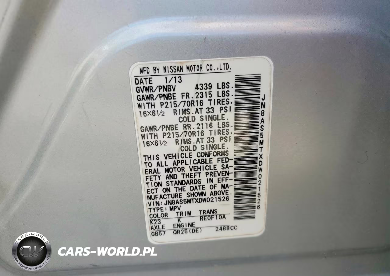 2013 Nissan Rogue S VIN:JN8AS5MTXDW021526 - 13