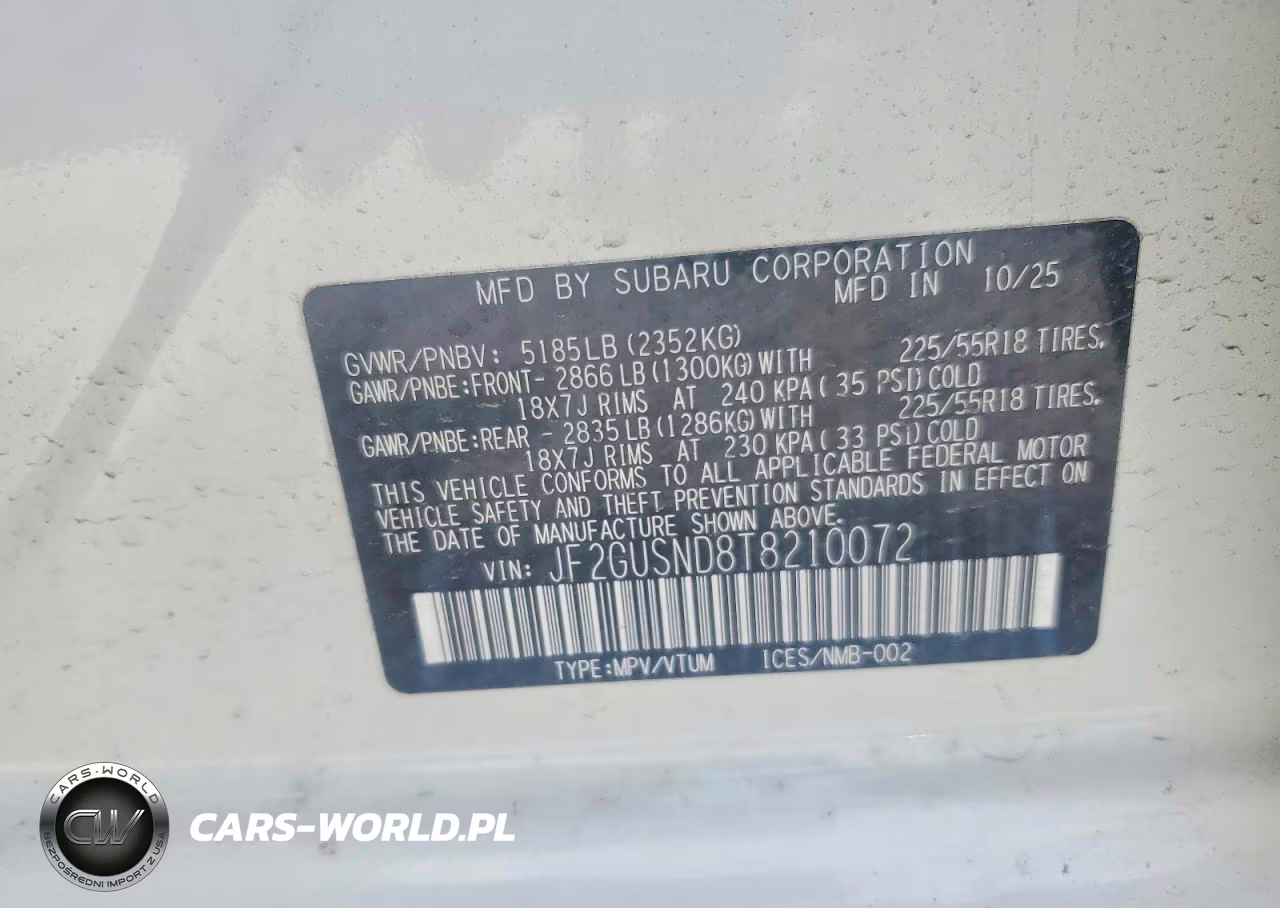 2026 Subaru Crosstrek Limited VIN:JF2GUSND8T8210072 - 13