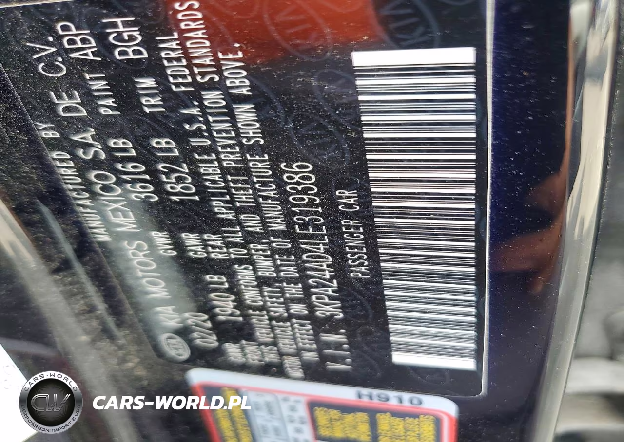 2020 Kia Rio S VIN:3KPA24AD4LE319386 - 12