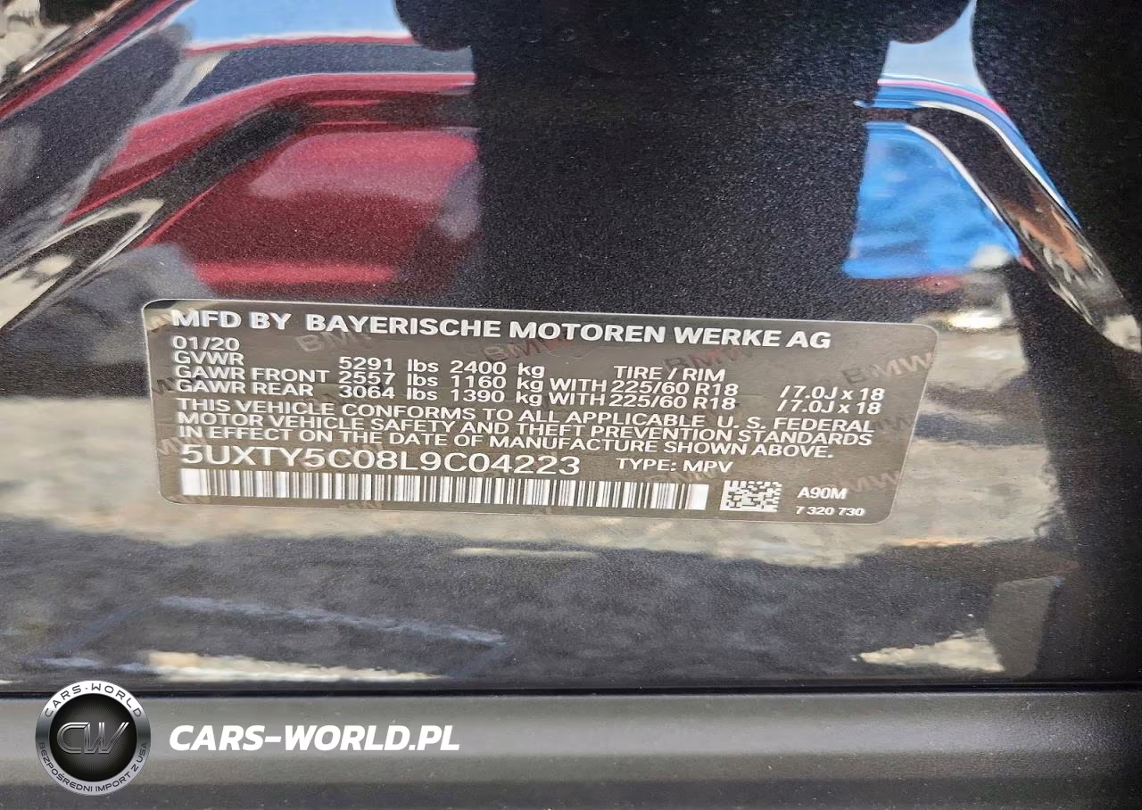 2020 BMW X3 xDrive30I VIN:5UXTY5C08L9C04223 - 13