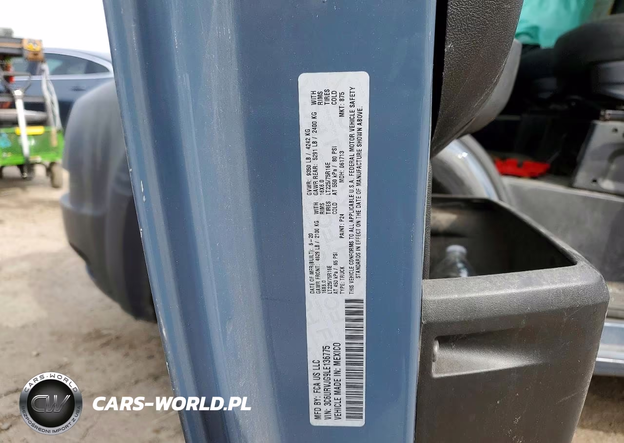 2020 Ram Promaster 3500 3500 High VIN:3C6URVJG9LE136775 - 13