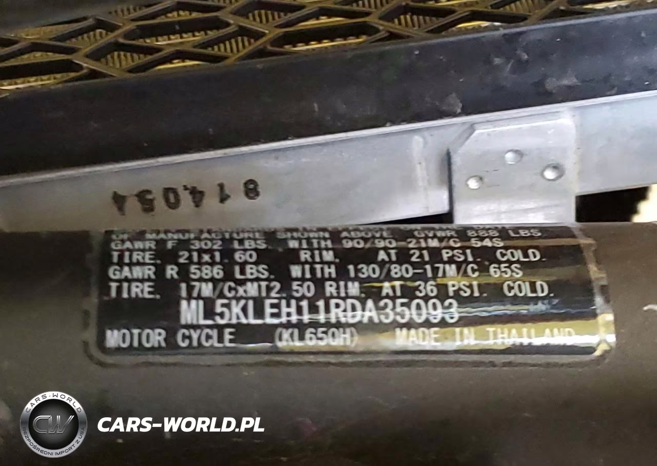 2024 Kawasaki Kl650 H VIN:ML5KLEH11RDA35093 - 9
