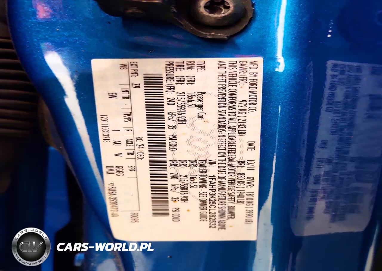 2012 Ford Focus Se VIN:1FAHP3K25CL282532 - 12