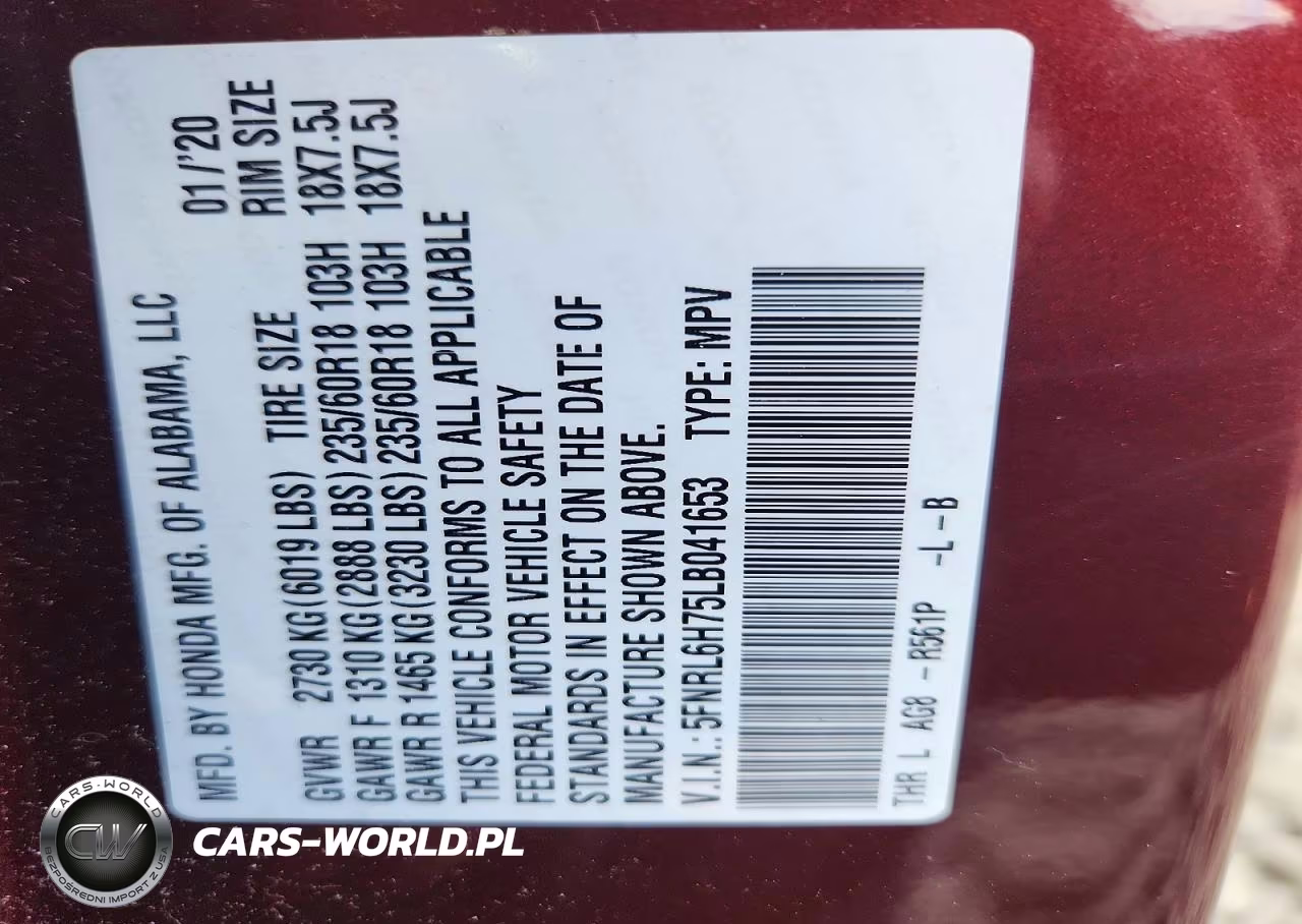 2020 Honda Odyssey Exl VIN:5FNRL6H75LB041653 - 13