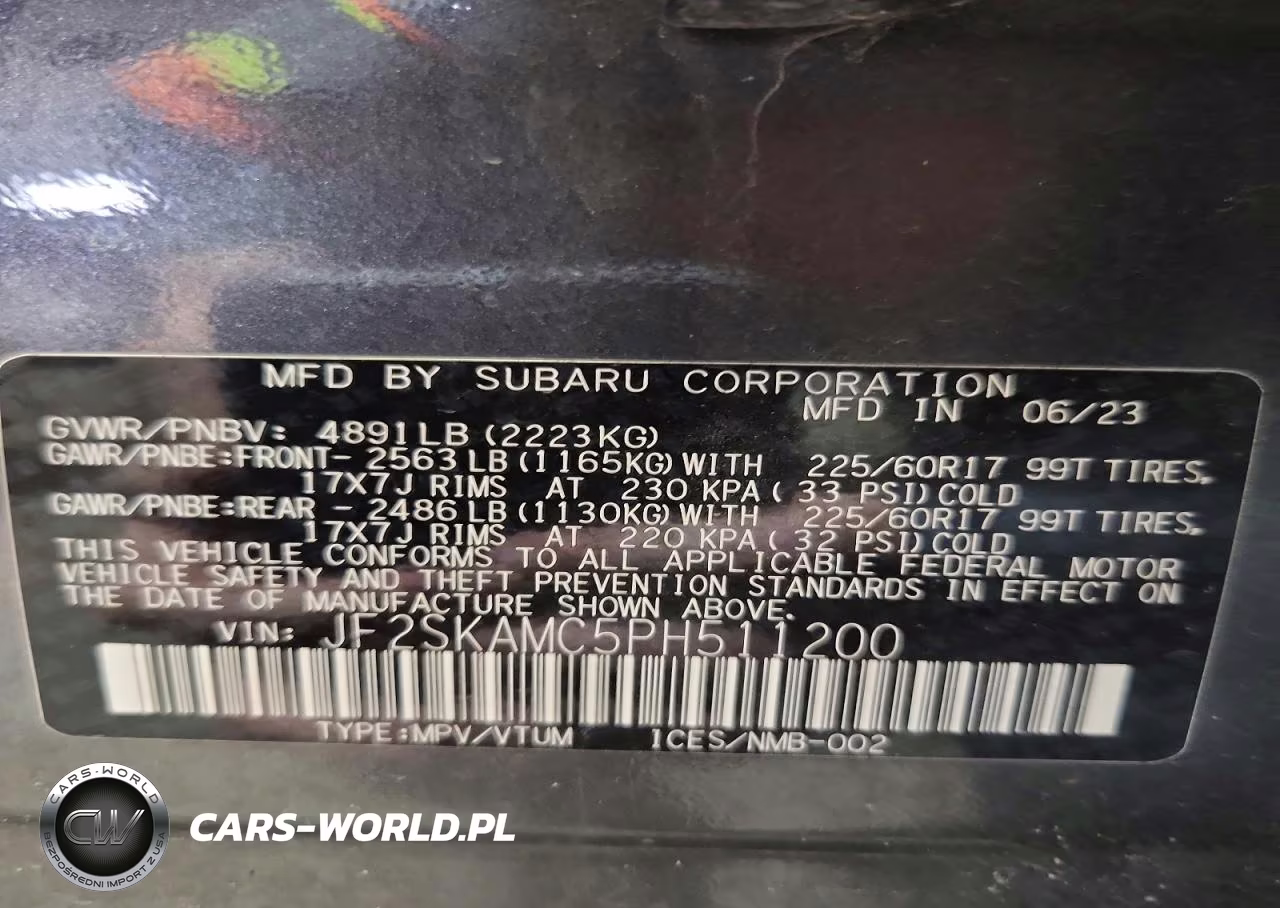 2023 Subaru Forester Wilderness VIN:JF2SKAMC5PH511200 - 13