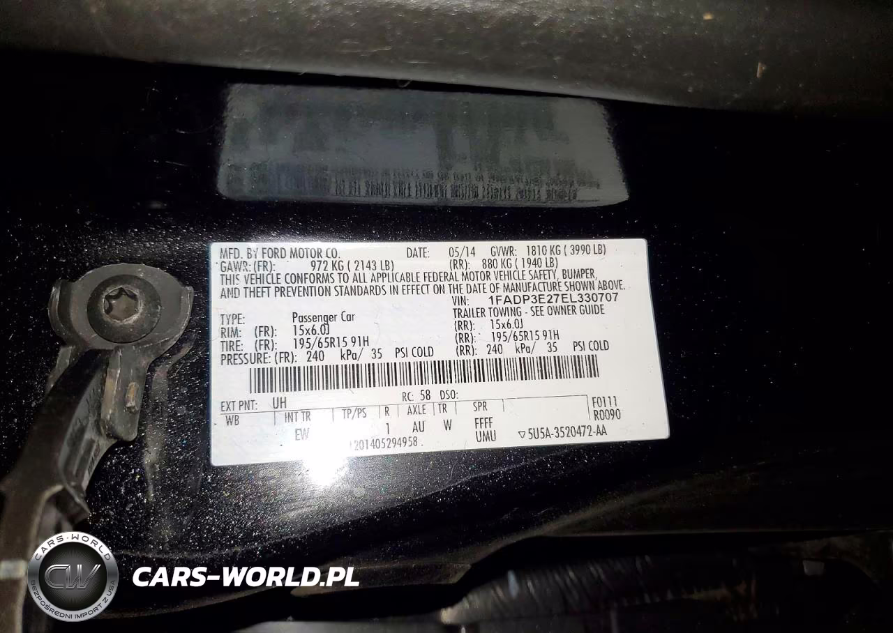2014 Ford Focus S VIN:1FADP3E27EL330707 - 12