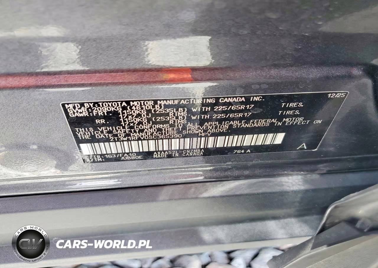 2025 Toyota Rav4 Xle VIN:2T3W1RFV0SC365390 - 13