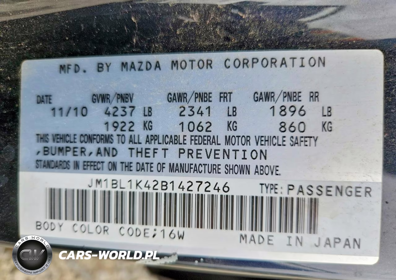 2011 Mazda Speed 3 VIN:JM1BL1K42B1427246 - 12