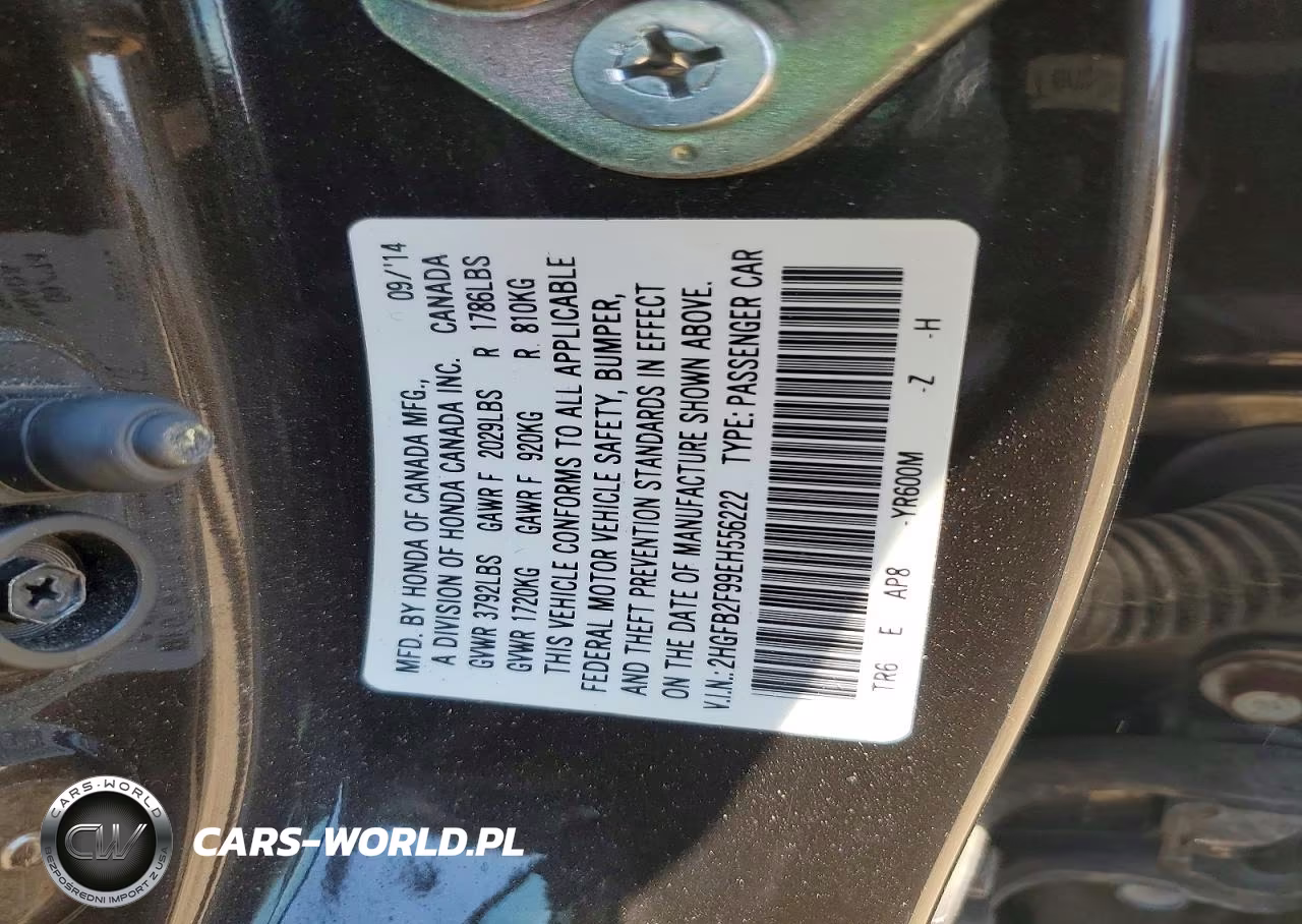 2014 Honda Civic Exl VIN:2HGFB2F99EH556222 - 12