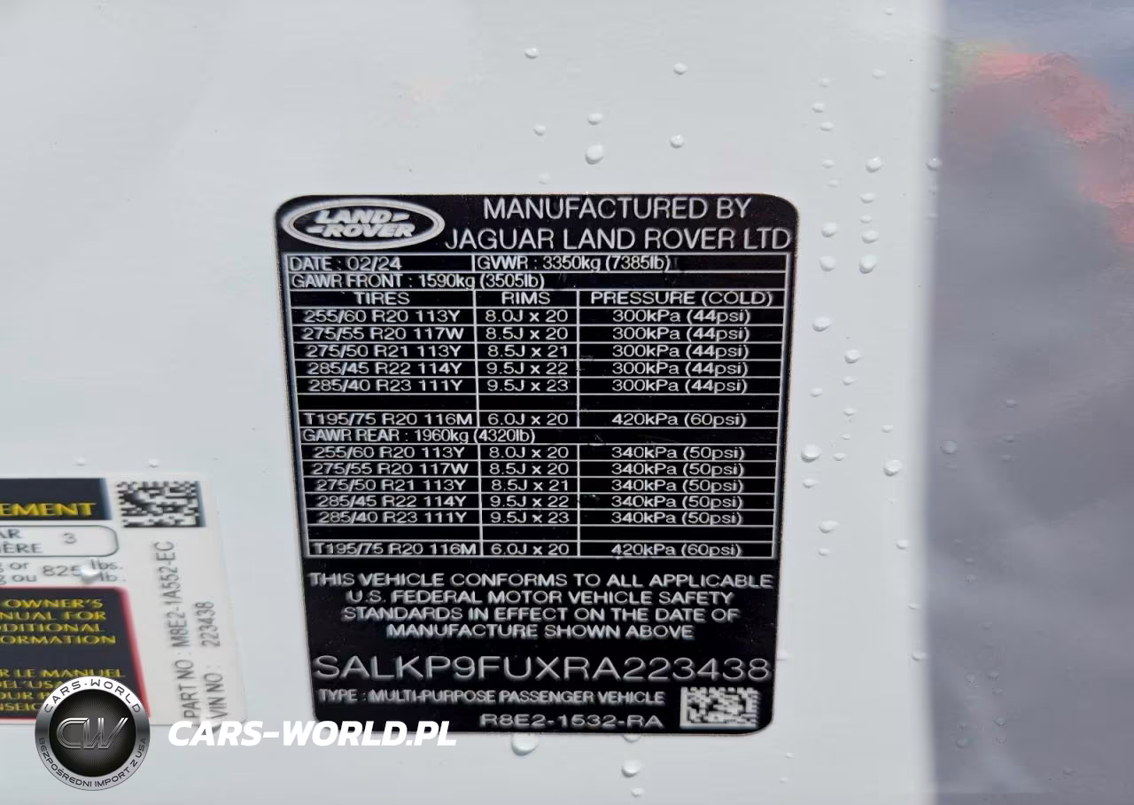 2024 Land Rover Range Rover Se VIN:SALKP9FUXRA223438 - 12