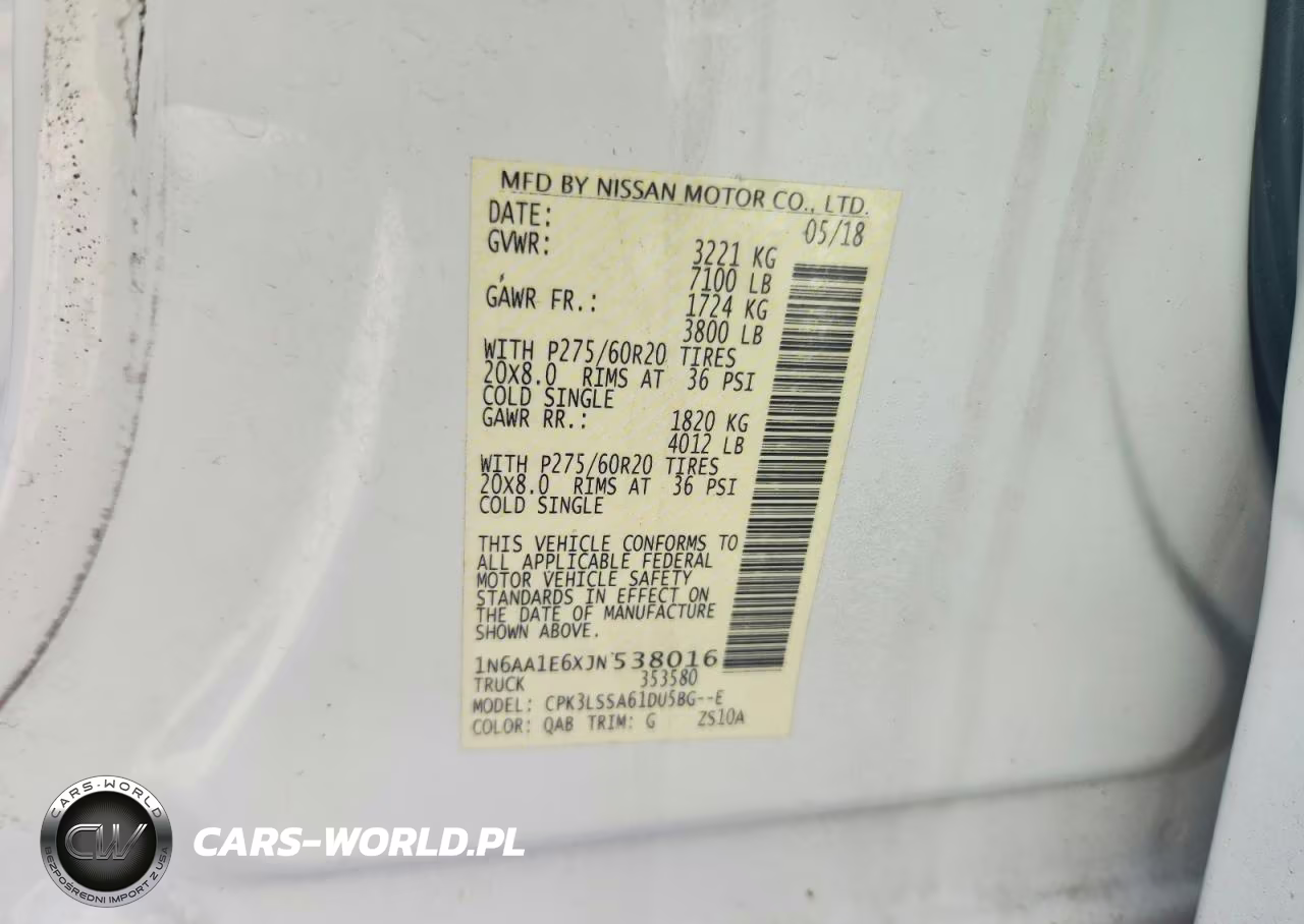 2018 Nissan Titan Sv VIN:1N6AA1E6XJN538016 - 12