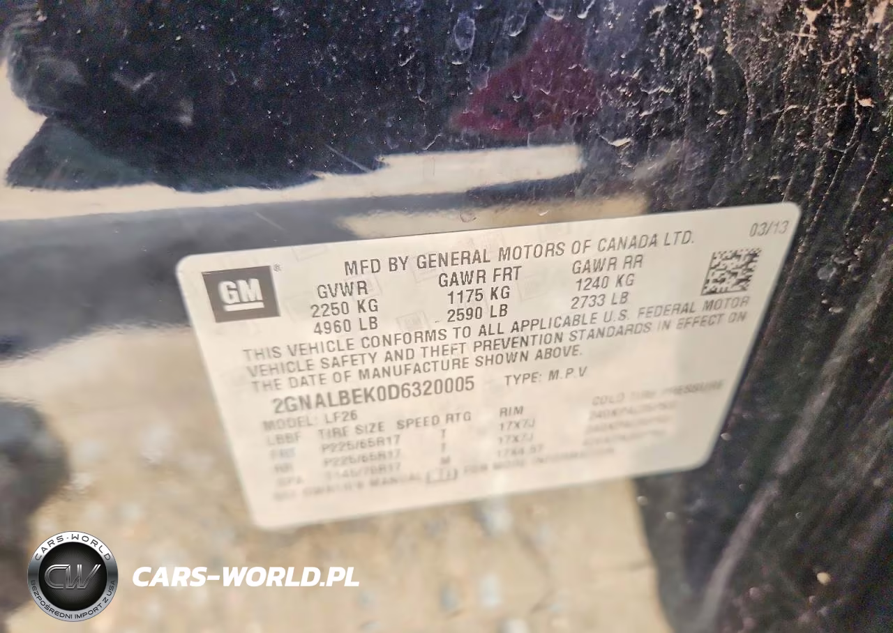 2013 Chevrolet Equinox Ls VIN:2GNALBEK0D6320005 - 13