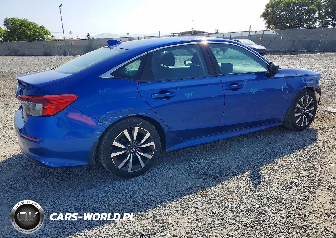 2022 Honda Civic Ex VIN:2HGFE1F70NH303838 - 3