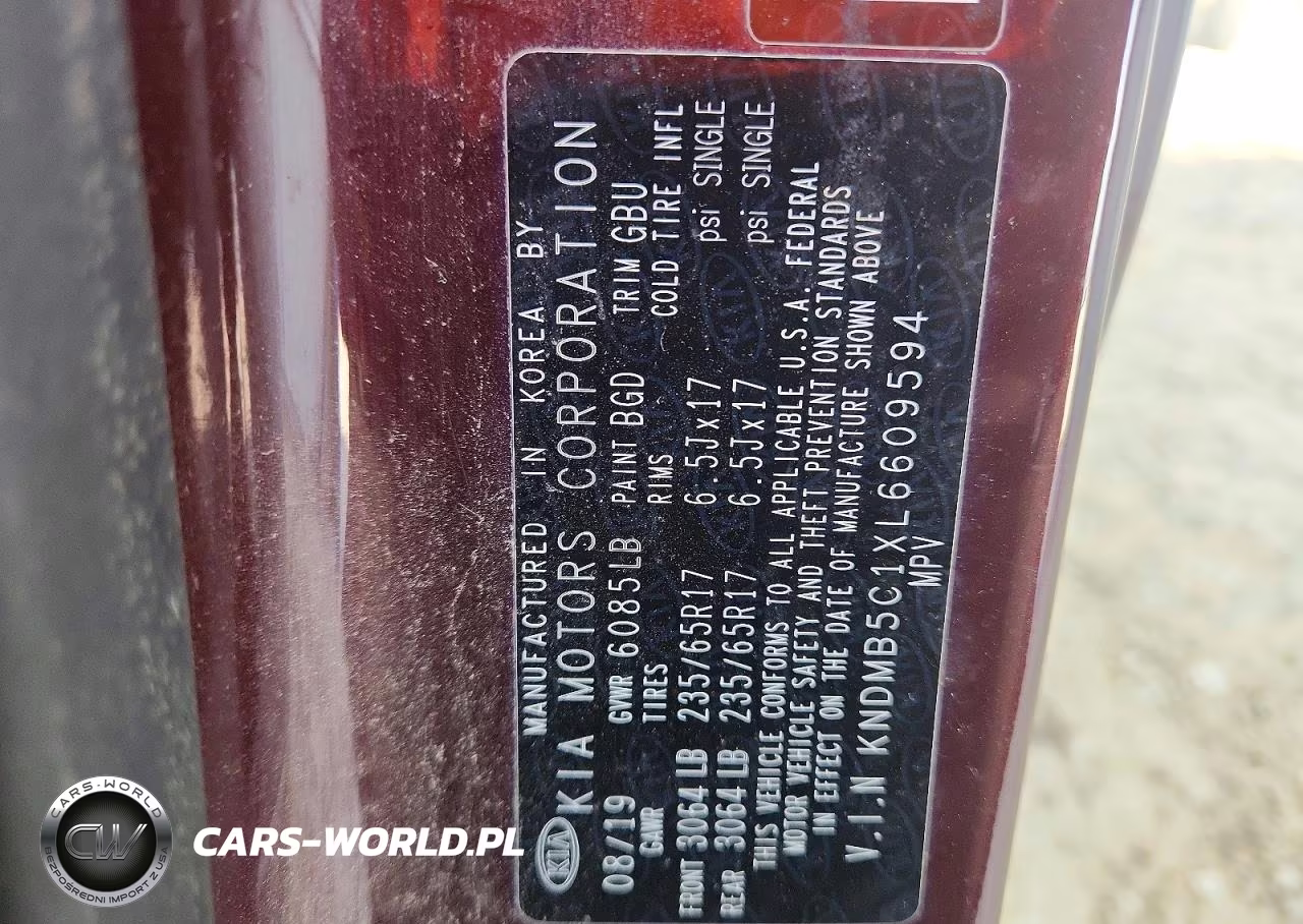 2020 Kia Sedona Lx VIN:KNDMB5C1XL6609594 - 13