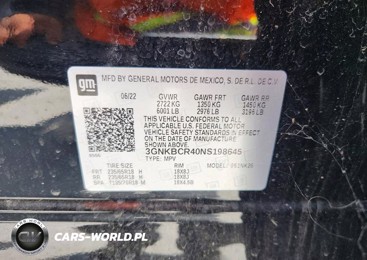 2022 Chevrolet Blazer 2Lt VIN:3GNKBCR40NS198645 - 14