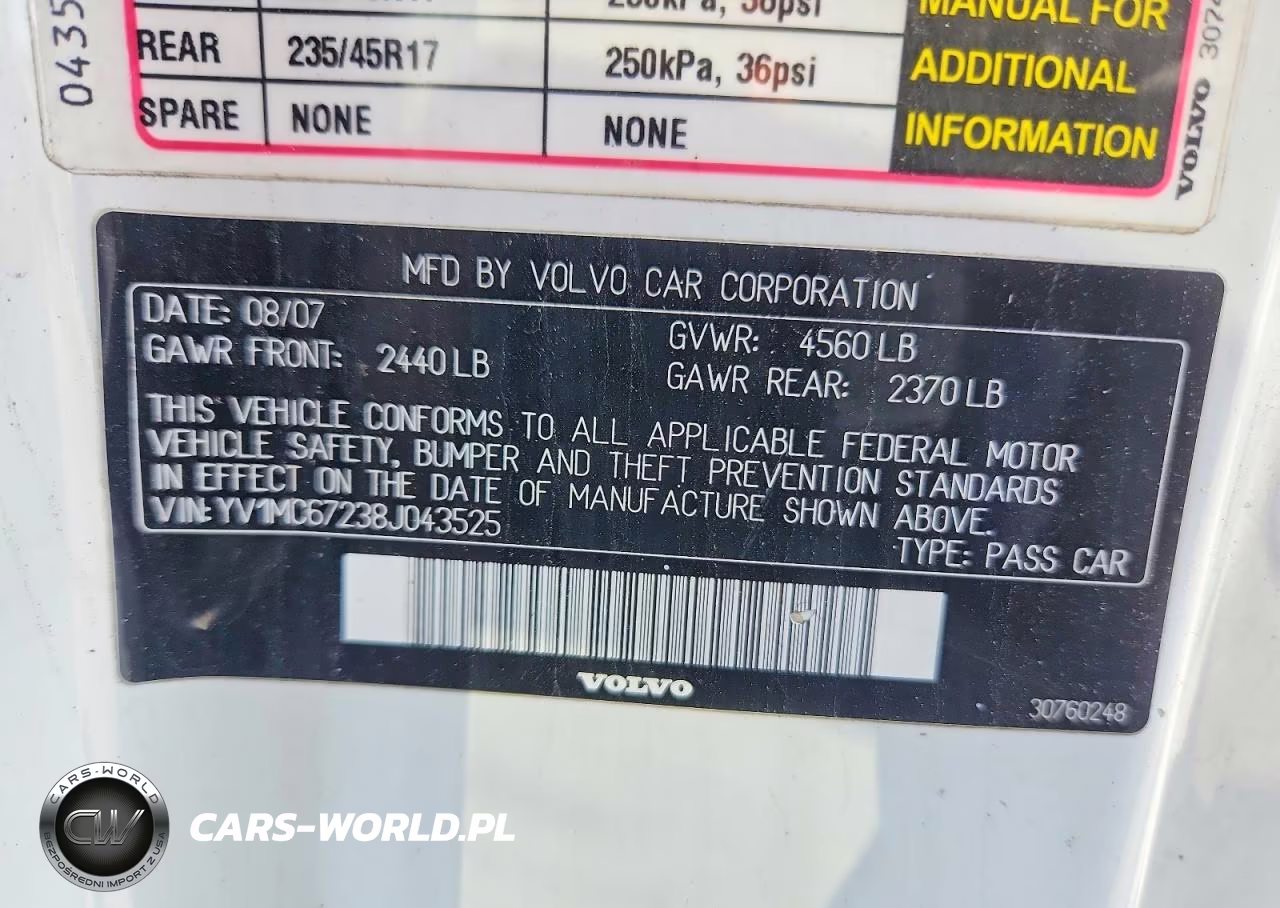 2008 Volvo C70 T5 VIN:YV1MC67238J043525 - 12