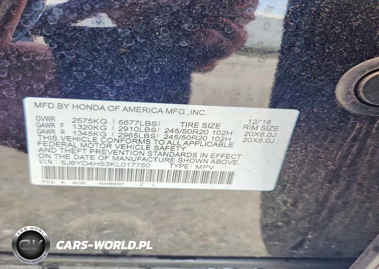 2019 Acura Mdx Technology VIN:5J8YD4H53KL017750 - 13