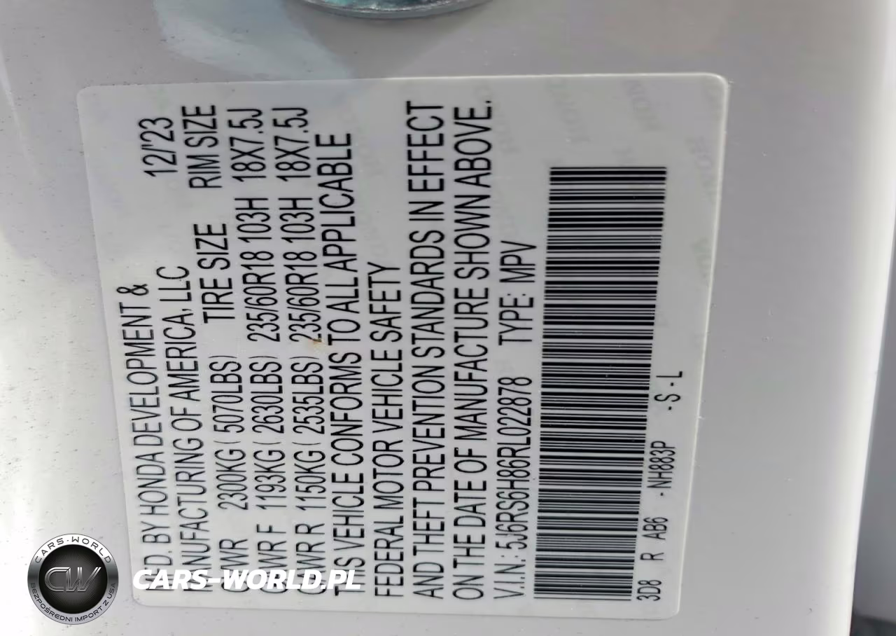 2024 Honda Cr-V Sport-L VIN:5J6RS6H86RL022878 - 13