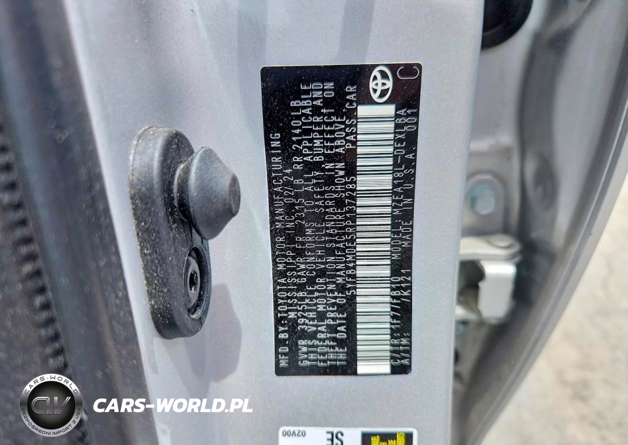 2024 Toyota Corilla VIN:5YFB4MDE5RP137285 - 12