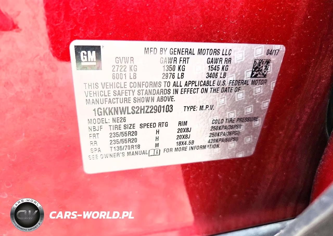 2017 GMC Acadia Slt-2 VIN:1GKKNWLS2HZ290103 - 13