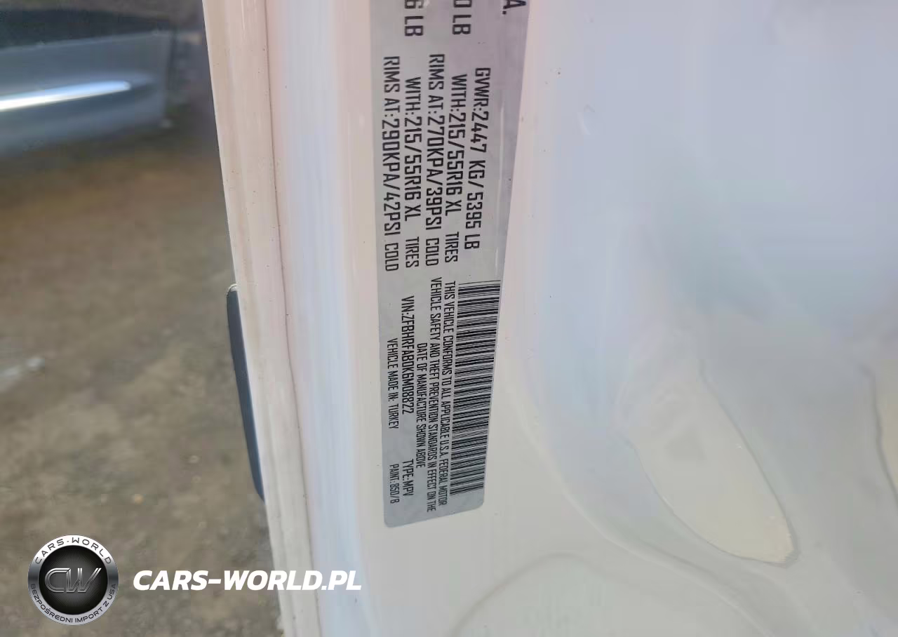 2019 Ram Promaster City VIN:ZFBHRFAB0K6M08822 - 12