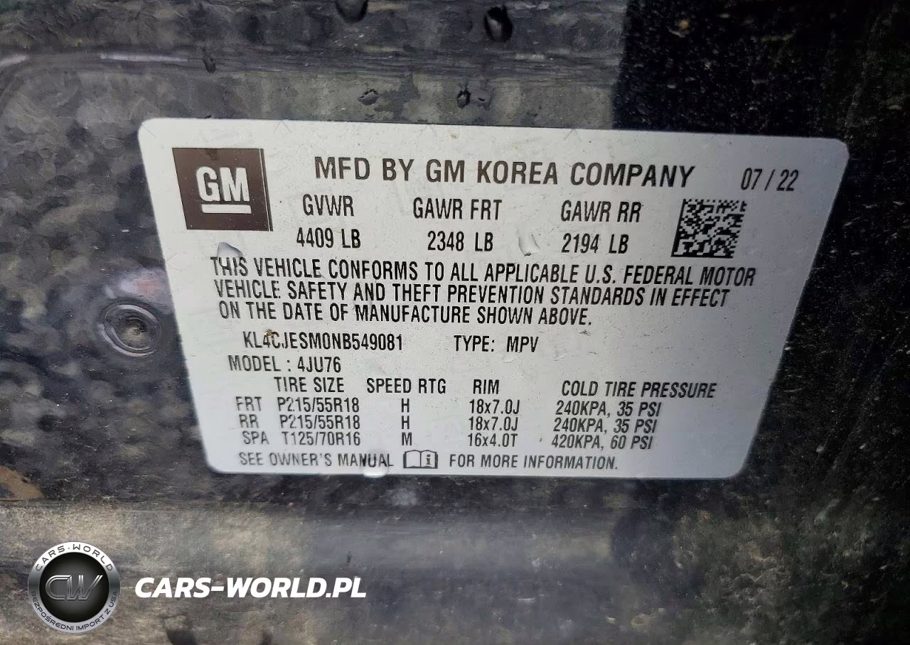 2022 Buick Encore Preferred VIN:KL4CJESM0NB549081 - 12