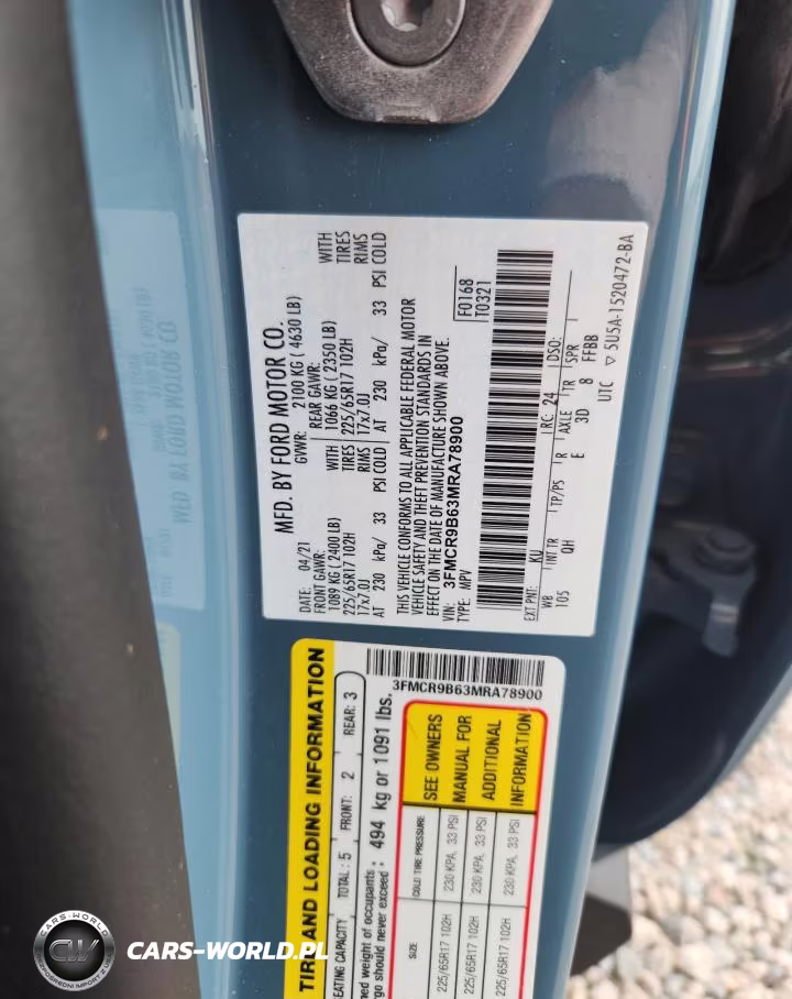 2021 Ford Bronco Sport Big Bend VIN:3FMCR9B63MRA78900 - 13