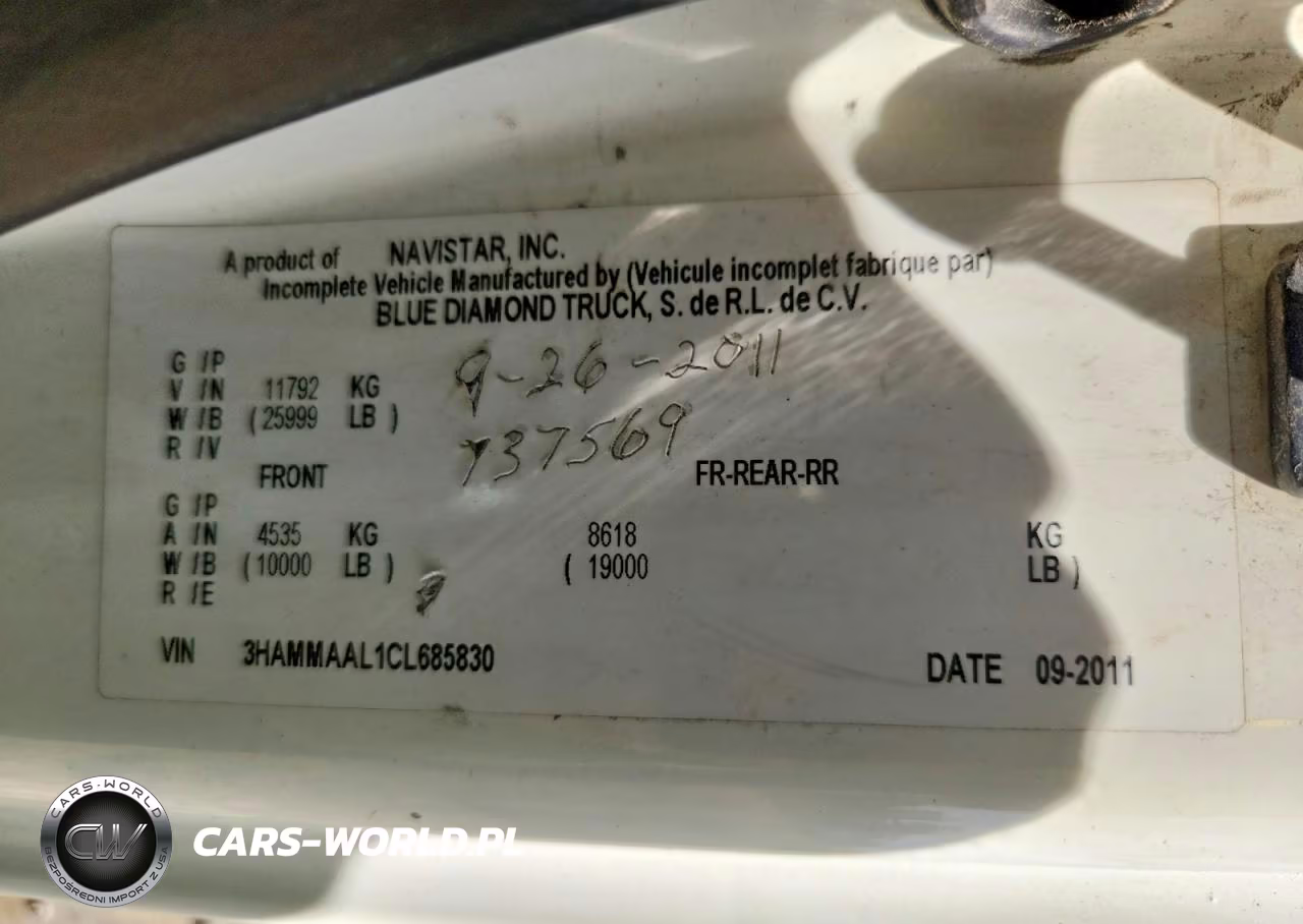 2012 International 4000 4300 VIN:3HAMMAAL1CL685830 - 10