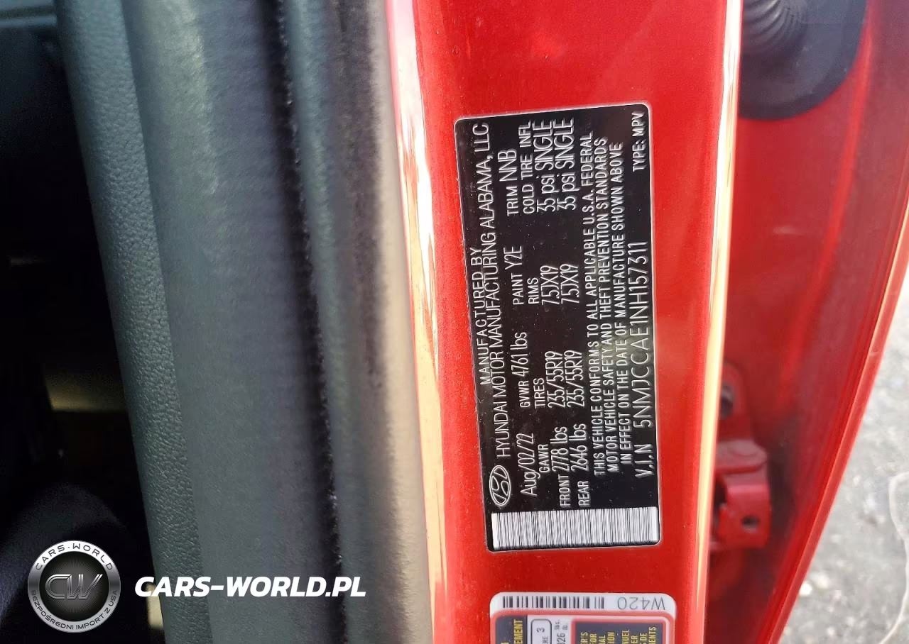 2022 Hyundai Tucson Sel VIN:5NMJCCAE1NH157311 - 13