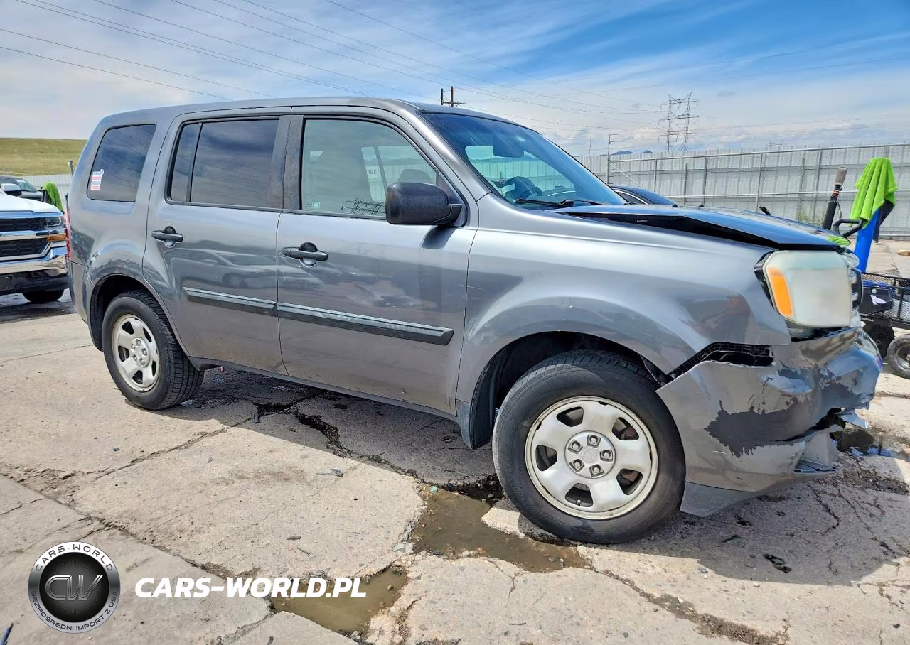 2012 Honda Pilot Lx VIN:5FNYF4H20CB077651 - 4