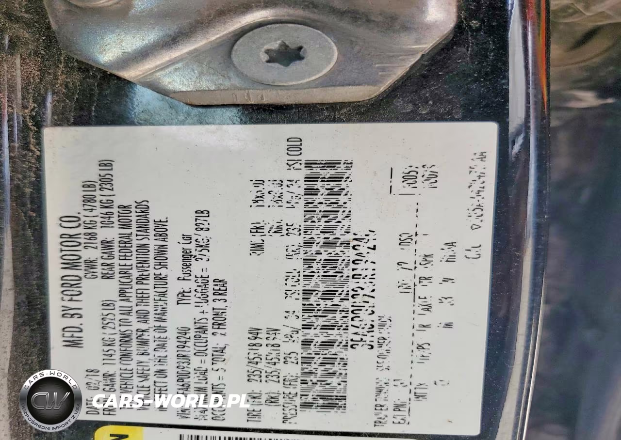 2018 Ford Fusion Titanium VIN:3FA6P0D93JR194240 - 12
