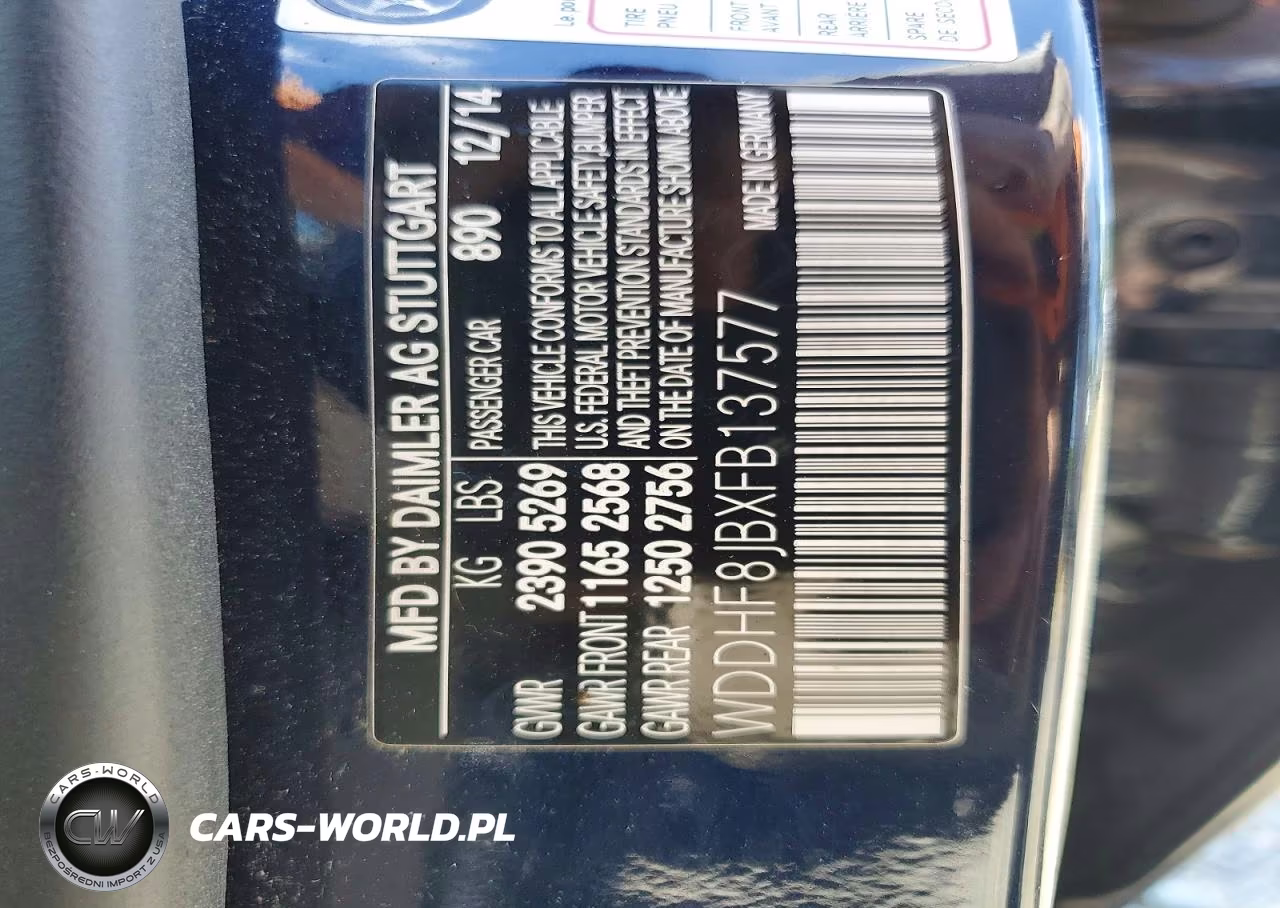 2015 Mercedes-Benz E 350 4Matic VIN:WDDHF8JBXFB137577 - 12