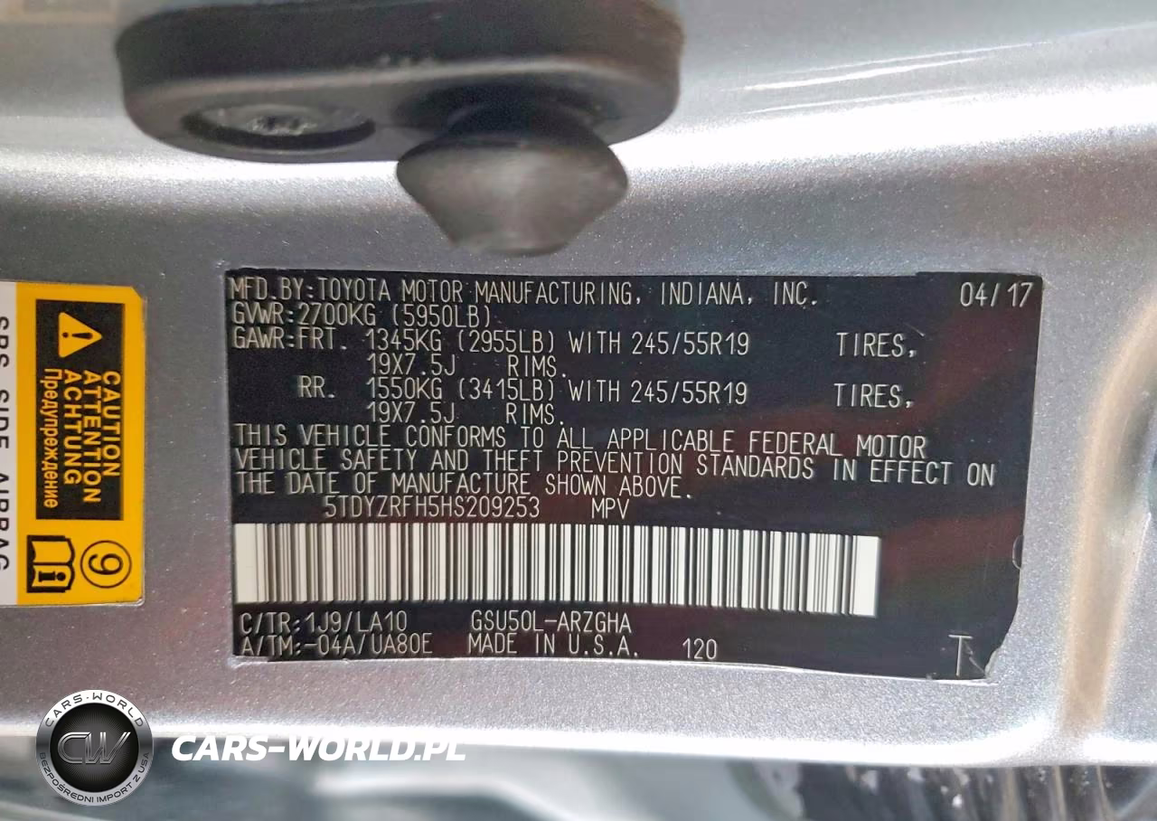2017 Toyota Highlander Limited VIN:5TDYZRFH5HS209253 - 13