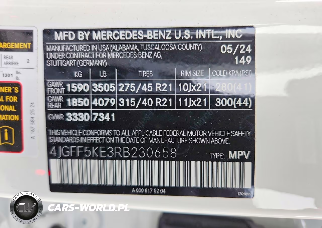 2024 Mercedes-Benz Gls 450 4Matic VIN:4JGFF5KE3RB230658 - 13