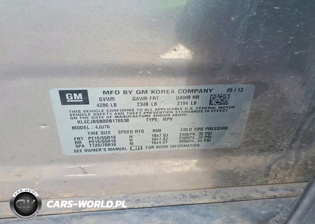 2013 Buick Encore Convenience VIN:KL4CJBSB0DB176538 - 13