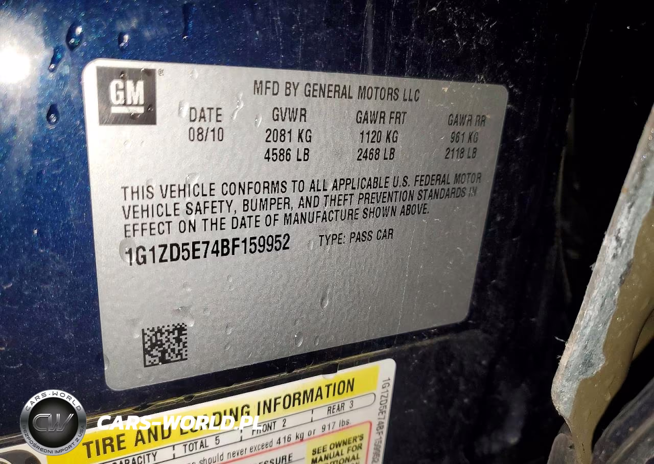 2011 Chevrolet Malibu 2Lt VIN:1G1ZD5E74BF159952 - 12