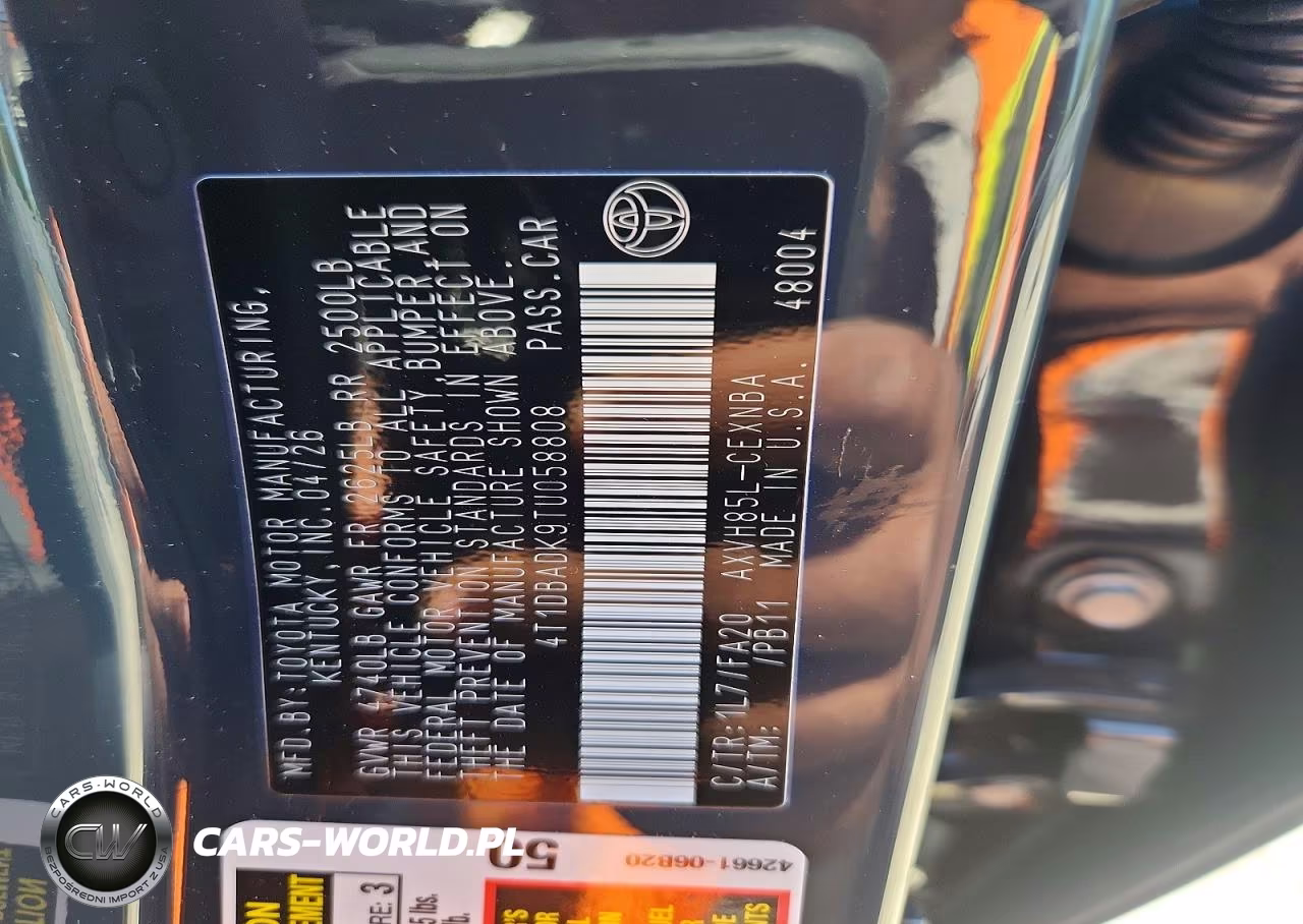 2026 Toyota Camry Le VIN:4T1DBADK9TU058808 - 12