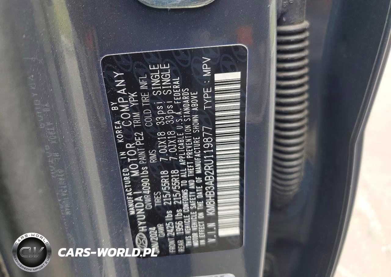 2024 Hyundai Kona Sel VIN:KM8HB3AB2RU119877 - 13
