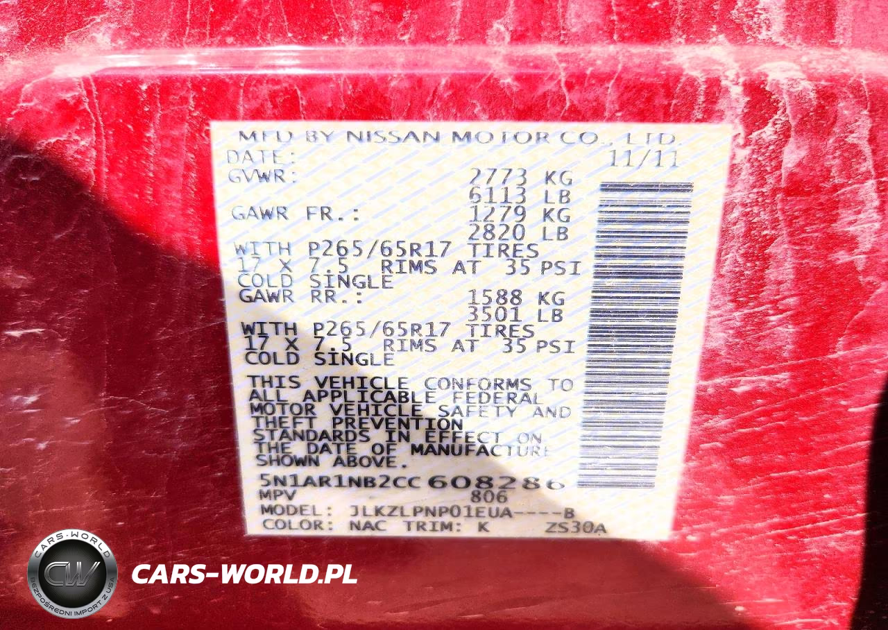 2012 Nissan Pathfinder S VIN:5N1AR1NB2CC608286 - 12