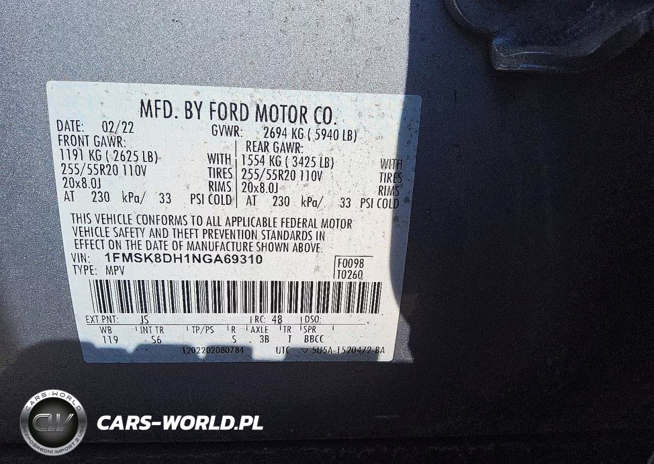 2022 Ford Explorer Xlt VIN:1FMSK8DH1NGA69310 - 13