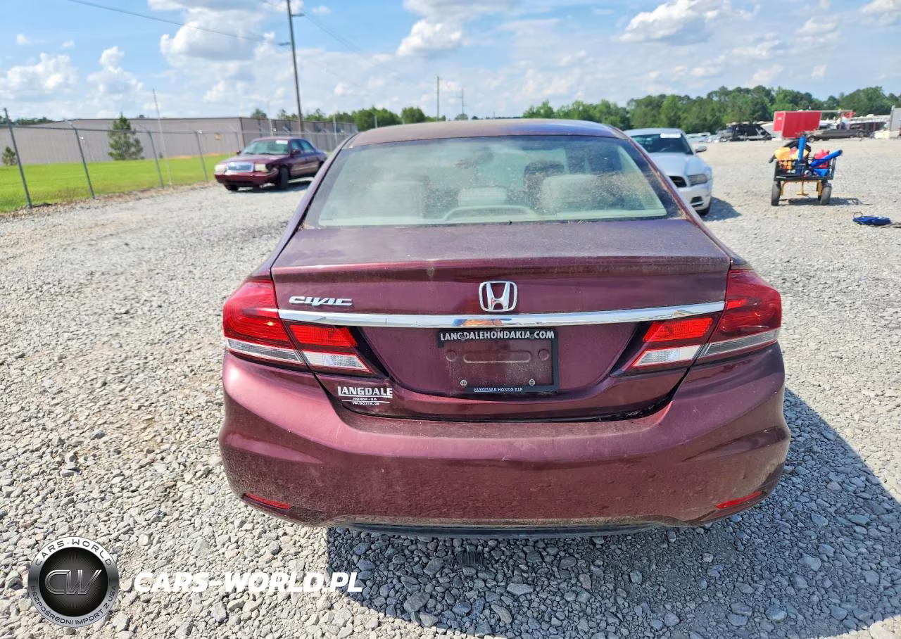 2014 Honda Civic Lx VIN:19XFB2F51EE046034 - 6