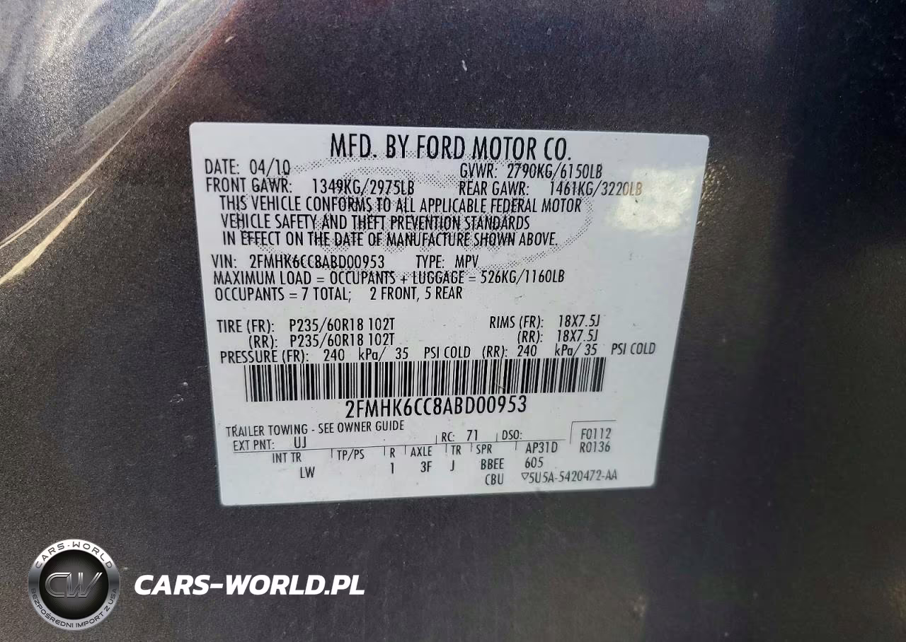 2010 Ford Flex Sel VIN:2FMHK6CC8ABD00953 - 14