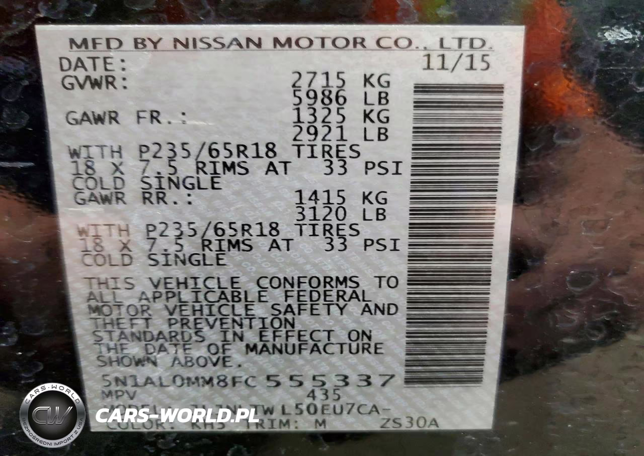 2015 Infiniti Qx60 Base VIN:5N1AL0MM8FC555337 - 14