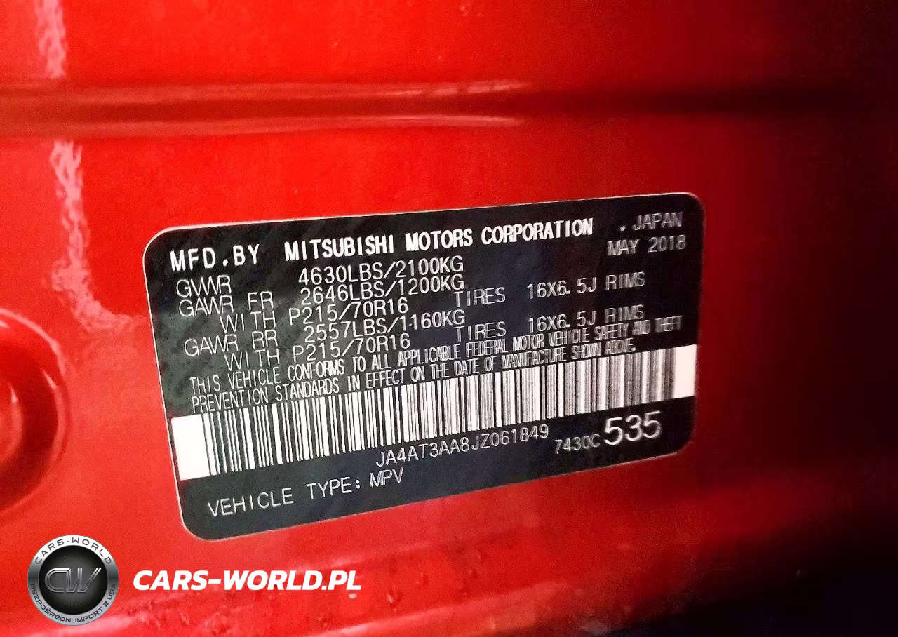 2018 Mitsubishi Eclipse Cross Es VIN:JA4AT3AA8JZ061849 - 14