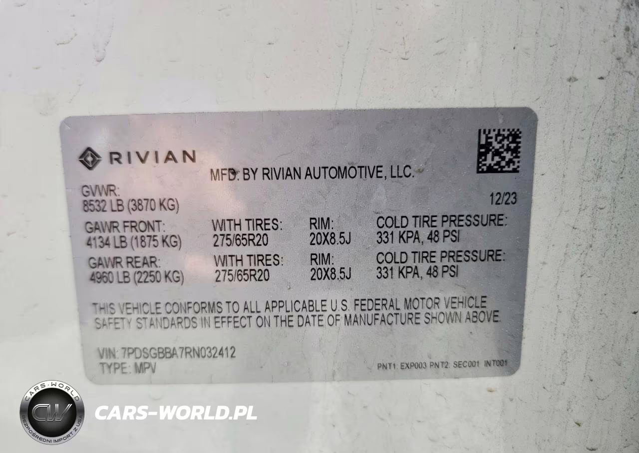 2024 Rivian R1S Adventure VIN:7PDSGBBA7RN032412 - 13