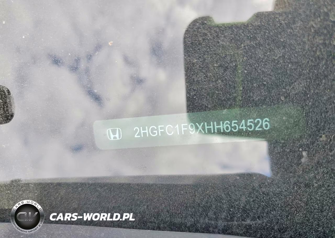 2017 Honda Civic Touring VIN:2HGFC1F9XHH654526 - 12