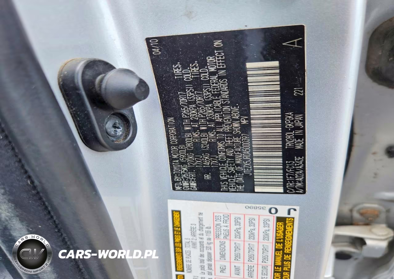 2010 Toyota 4Runner VIN:JTEZX5JR0A5000397 - 12