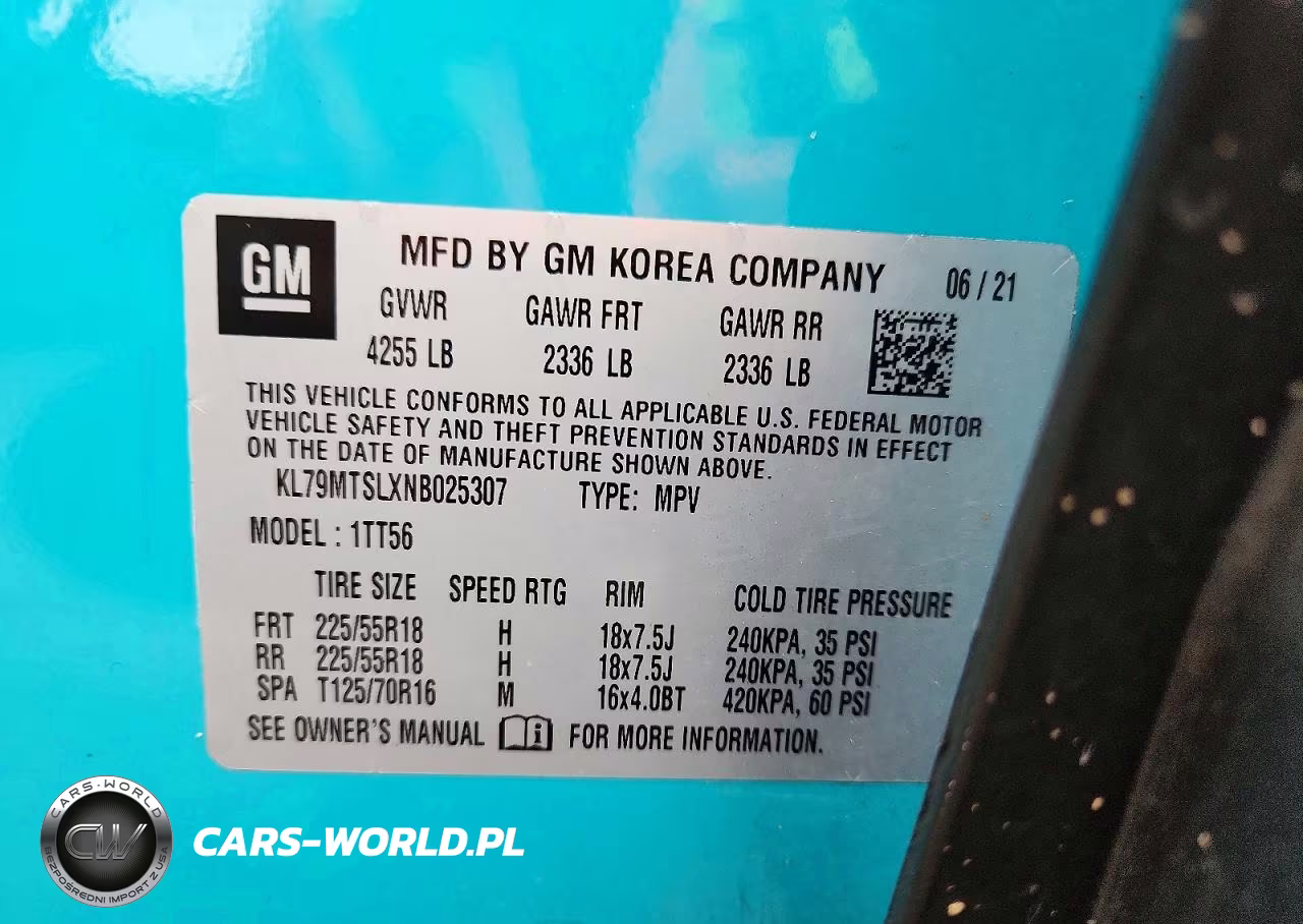 2022 Chevrolet Trailblazer Rs VIN:KL79MTSLXNB025307 - 13