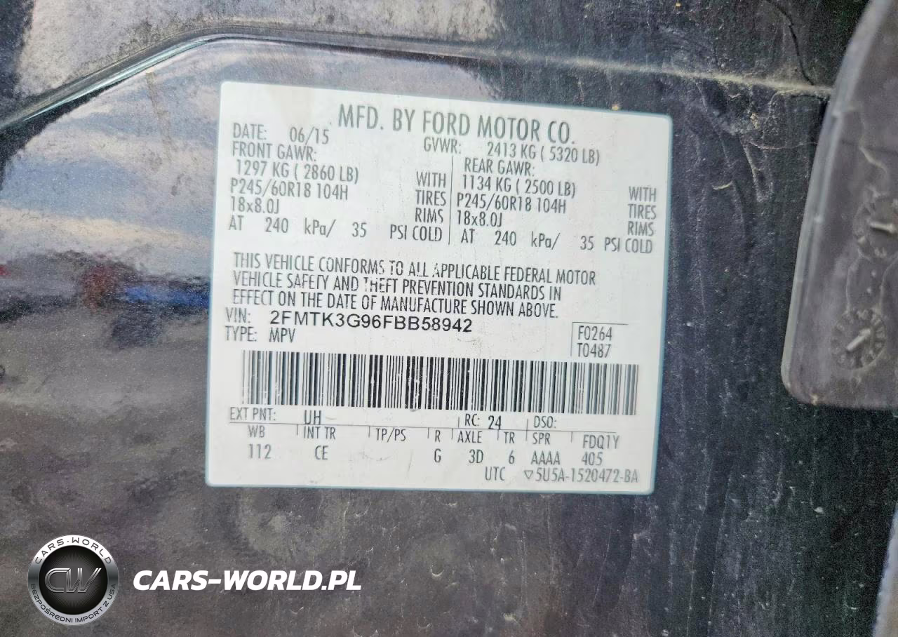 2015 Ford Edge Se VIN:2FMTK3G96FBB58942 - 12