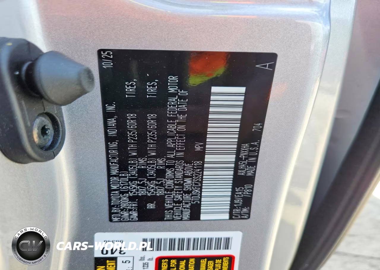 2025 Toyota Sienna Xle 7-Passenger VIN:5TDJSKFC7SS224118 - 13